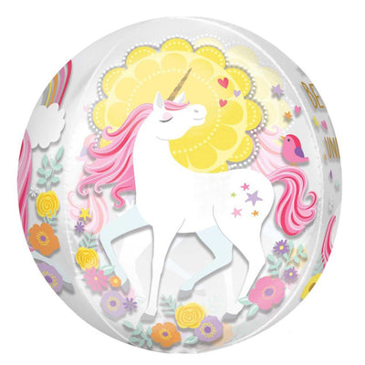 Magical Unicorn Clear Orbz Balloon