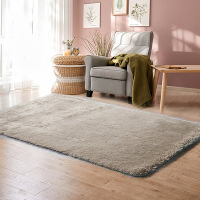 Marlow Floor Mat Rugs Shaggy Rug Area Carpet Large Soft Mats 300x200cm Tan Payday Deals