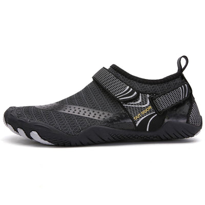 Men Women Water Shoes Barefoot Quick Dry Aqua Sports Shoes - Black Size EU43 = US8.5 Payday Deals