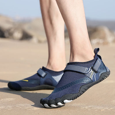 Men Women Water Shoes Barefoot Quick Dry Aqua Sports Shoes - Blue Size EU37 = US4 Payday Deals