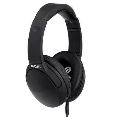 MOKI Noise Cancellation Black Headphones Payday Deals