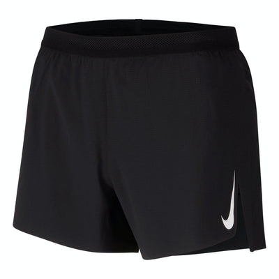 Nike Men's AeroSwift Dri-Fit Length Running Shorts 4"/10cm - Black/White Payday Deals