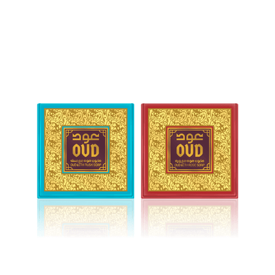 Oud & Musk and Oud & Rose Soap bars - 2 Packs