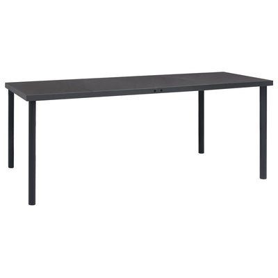 Outdoor Dining Table Anthracite 190x90x74 cm Steel Payday Deals