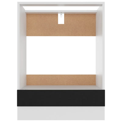 Oven Cabinet Black 60x46x81.5 cm Chipboard Payday Deals
