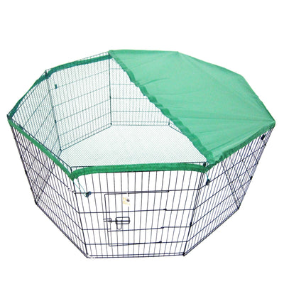 Paw Mate Pet Playpen 8 Panel 42in Foldable Dog Cage + Cover Payday Deals