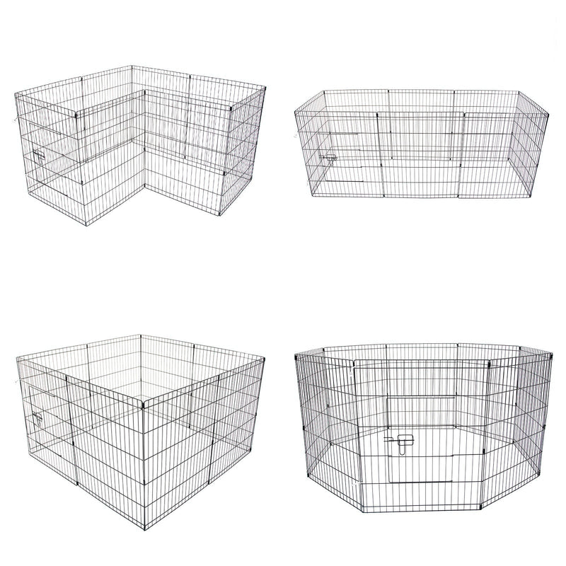Paw Mate Pet Playpen 8 Panel 42in Foldable Dog Exercise Enclosure Fence Cage Payday Deals