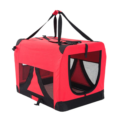 Paw Mate Red Portable Soft Dog Cage Crate Carrier L Payday Deals