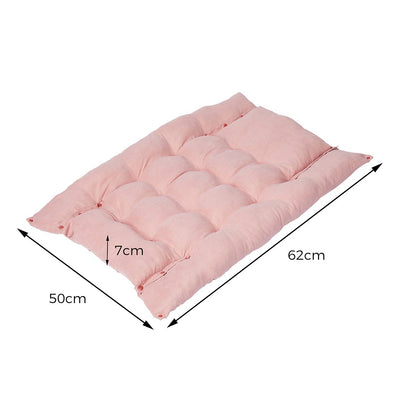 PaWz Pet Bed 2 Way Use Dog Cat Soft Warm Calming Mat Sleeping Kennel Sofa Pink S Payday Deals