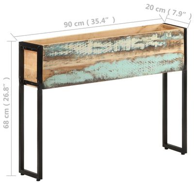 Planter 90x20x68 cm Solid Reclaimed Wood Payday Deals