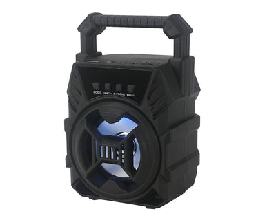 Portable Bluetooth Speaker 5W FM SD USB Audio Black F6009 Payday Deals