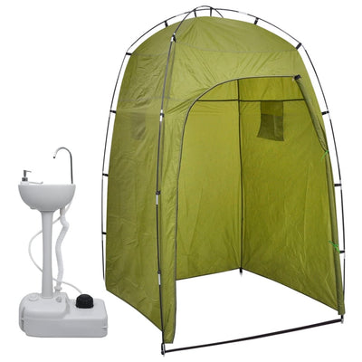 Portable Camping Handwash Stand with Tent 20 L Payday Deals