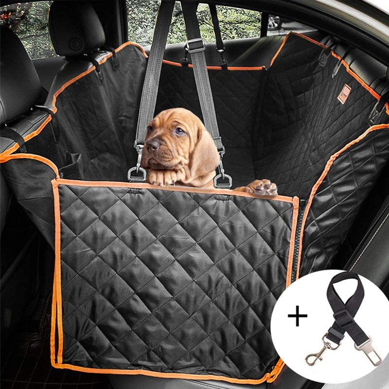 Premium Pet Back Car Seat Cover Hammock NonSlip Protector Zipper Mat Cat Dog Pet Payday Deals