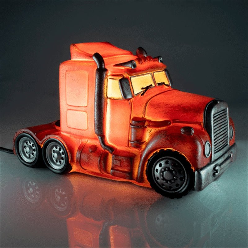 Red Metal Look Truck Table Lamp Payday Deals