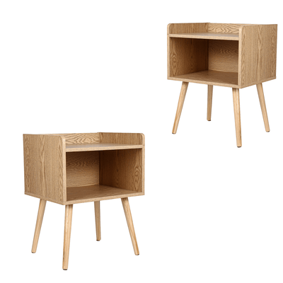 Rolialos Bedside Table Side Table Bedroom Storage Set of 2 Payday Deals