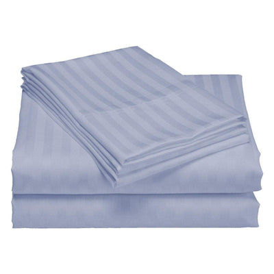 Royal Comfort 1200TC Quilt Cover Set Damask Cotton Blend Luxury Sateen Bedding King Blue Fog Payday Deals