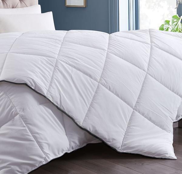 Royal Comfort 350GSM Luxury Soft Bamboo All-Seasons Quilt Duvet Doona All Sizes King White Payday Deals