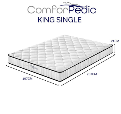 Royal Comfort Comforpedic Bonnell Spring Mattress - King Single Payday Deals