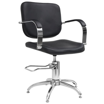 Salon Chair Black Faux Leather Payday Deals