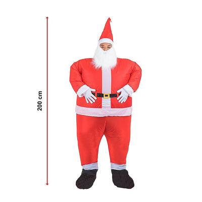 SANTA Fancy Dress Inflatable Suit -Fan Operated Costume Payday Deals