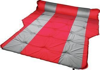 Self-Inflatable Air Mattress With Bolsters and Pillow - RED