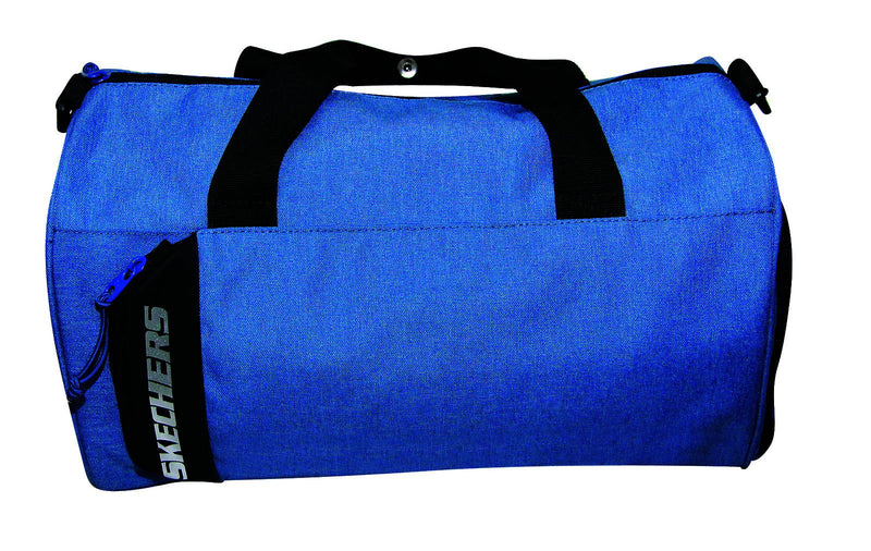 SKECHERS Duffle Bag Travel Gym Sports Duffel - Blue Payday Deals