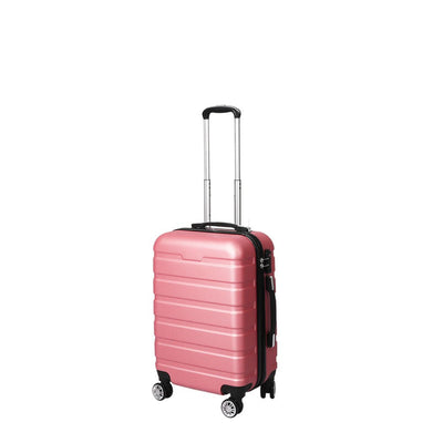 Slimbridge 20" Luggage Suitcase Trolley Travel Packing Lock Hard Shell Rose Gold Payday Deals