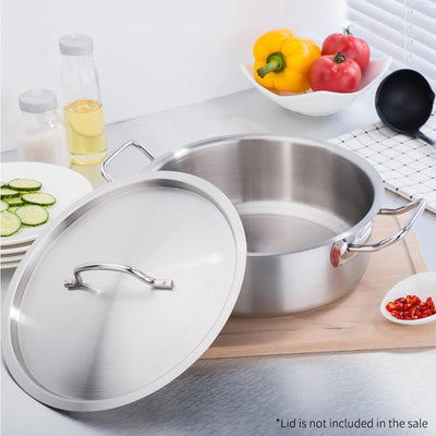 SOGA Stock Pot 14L Top Grade Thick Stainless Steel Stockpot 18/10 Without Lid Payday Deals