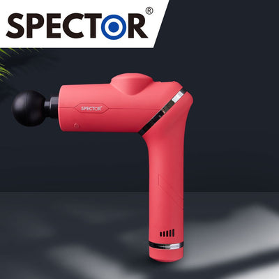 Spector Massage Gun 90° Rotatable Deep Tissue Percussion Muscle Vibrating Pink Payday Deals