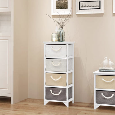 Storage Cabinet 4 Drawers Wood Payday Deals