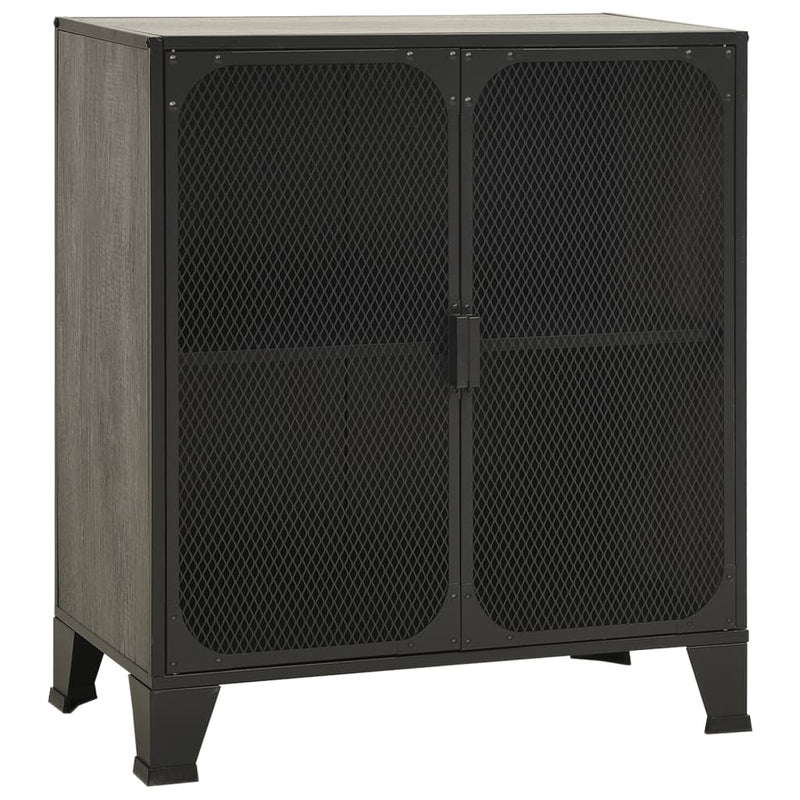 Storage Cabinet Grey 72x36x82 cm Metal and MDF Payday Deals