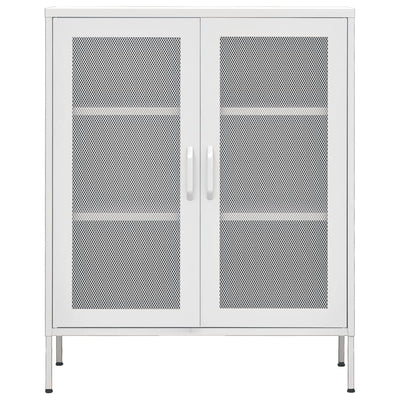 Storage Cabinet White 80x35x101.5 cm Steel Payday Deals