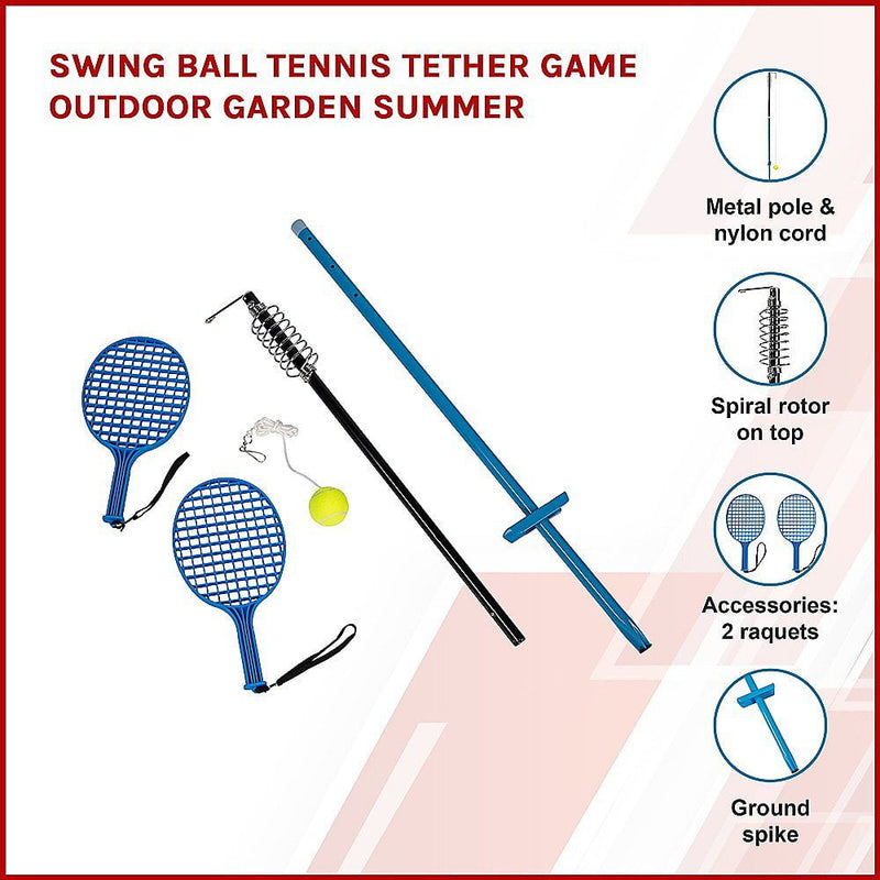 Swing Ball Tennis Tether Game Outdoor Garden Summer Payday Deals
