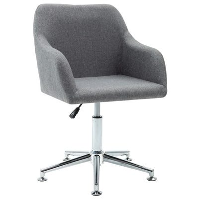 Swivel Dining Chair Light Grey Fabric Payday Deals