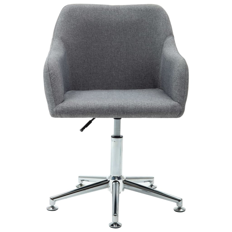 Swivel Dining Chair Light Grey Fabric Payday Deals