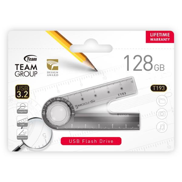 Team 193 USB3.2 Multifunction Flash Drive 128GB, Magnifier, Ruler, Protractor Payday Deals