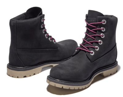 Timberland Women's Paninara Collarless 6-Inch Waterproof Boot - Black Nubuck Payday Deals