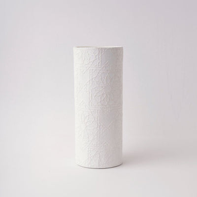 Tree Stripes Cylinder Vase Diwali - White Payday Deals