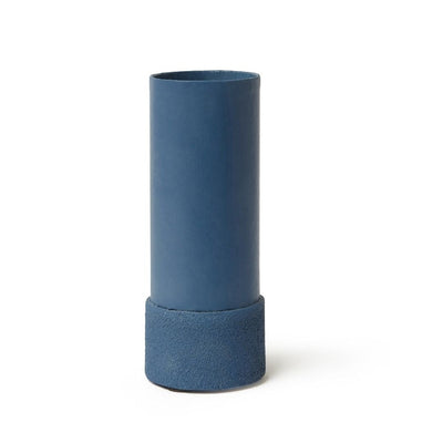 Tree Stripes Textured Base Bud Vase in Blue Payday Deals