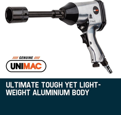 UNIMAC Air Impact Wrench Kit 17pc 1/2 Rattle Gun Set Socket Pneumatic Metric Payday Deals