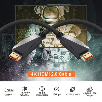VCOM 3m Metal Plug HDMI to HDMI 2.0 Cable support 3D Ethernet 4K CG577-3.0 Payday Deals