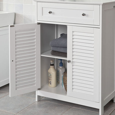 VIKUS Freestanding Storage Cabinet with Doors/Drawer 60x87x35 cm Payday Deals