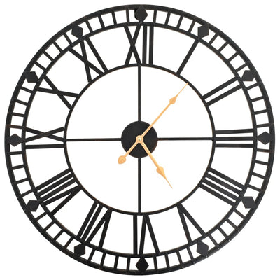 Vintage Wall Clock with Quartz Movement Metal 60 cm XXL Payday Deals
