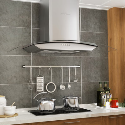 Wall Mounted Range Hood 90 cm Stainless Steel 756 m³/h LED Payday Deals