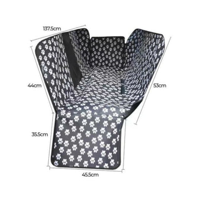 Waterproof Pet Car Seat Cover Hammock Black With Mesh Window Payday Deals
