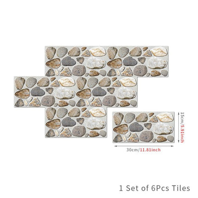 Waterproof Tiles Stone Wallpaper Stickers Bathroom Kitchen Lion Stone Payday Deals