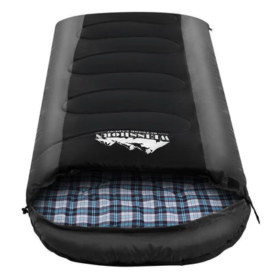 Weisshorn Sleeping Bag Bags Single Camping Hiking -20°C to 10°C Tent Winter Thermal Grey Payday Deals