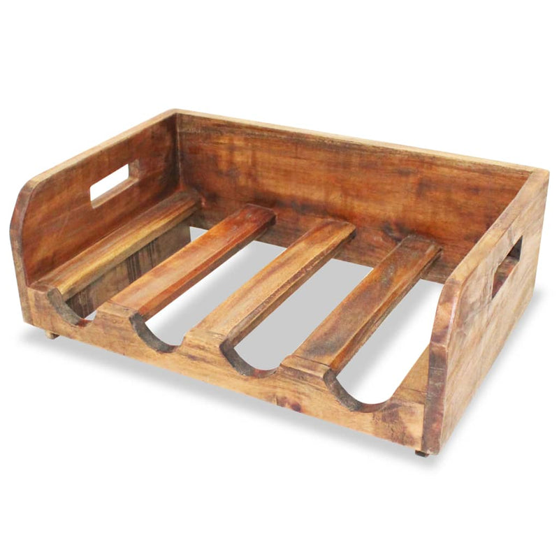 Wine Racks 4 pcs for 16 Bottles Solid Reclaimed Wood Payday Deals