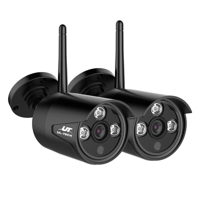 UL-tech Wireless CCTV System 2 Camera Set For DVR Outdoor Long Range 1080P Payday Deals
