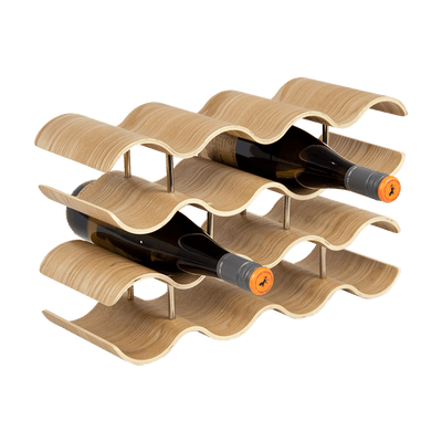 Wooden Wave Wine Rack/Creative Home Grape Wine Holder Shelf Cabinet/Bottle Rack Payday Deals
